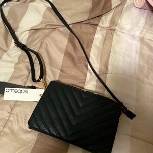 VEGAN LEATHER CROSSBODY BAG